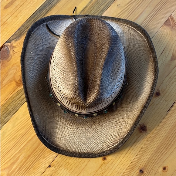 Dallas Brown Cowboy Hat with Beaded Band - Picture 1 of 4